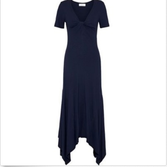 A.L.C.Reva Twist-front Ribbed Stretch Jersey Midi - Picture 2 of 5